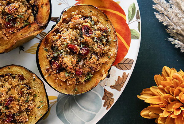 Quinoa Stuffed Acorn Squash